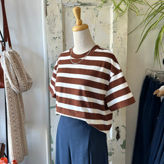 Des Petits Hauts // Filma Tee Brown Stripe
