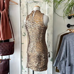 Astrid // Gold Sequin Dress