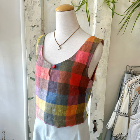 Ferris // Box Tank Rainbow Check