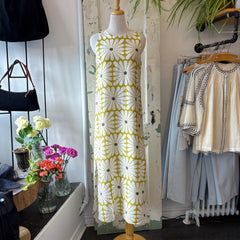 Compania Fantastica // Olive Flower Print Dress