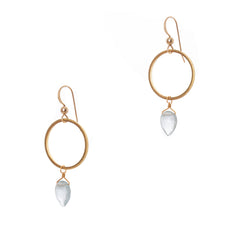Hailey Gerrits // Rhea Earrings Aquamarine