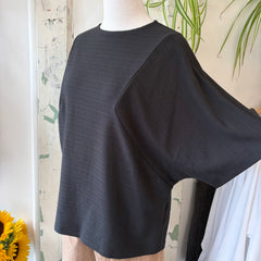 Chlo by Cokluch // Jacob Top Black Jersey Stripe