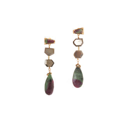 Hailey Gerrits // Lasota  Earrings Ruby Zoisite