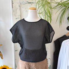 Chlo by Cokluch // Ape Top Organza Plaid Black
