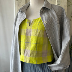 Ferris // Box Tank Yellow Plaid