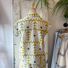 Compania Fantastica // Olive Flower Print Top