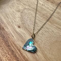 Lissa Bowie // Abalone Heart Necklace