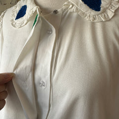 Compania Fantastica // Embroidered Hearts Blouse