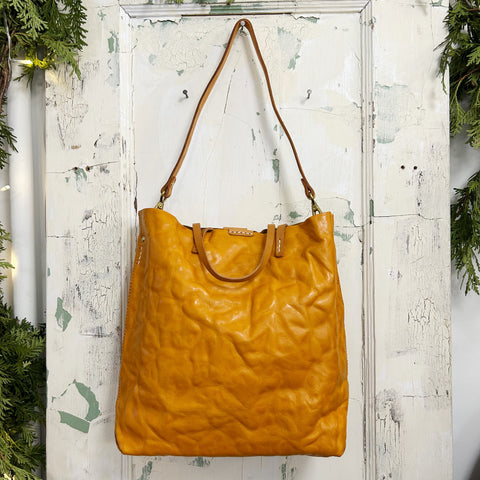 Uppdoo // Journey Crumpled Tote Chestnut