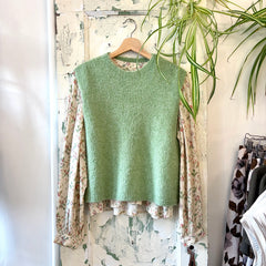 Indi & Cold // Boxy Mohair Vest Water