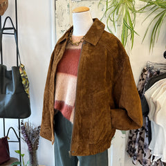 Indi & Cold // Tobacco Leather Bomber