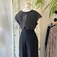 Jennifer Glasgow // Moira Top Black Stripe