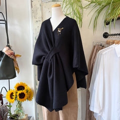 Pink Martini // Lennon Wrap Sweater Black
