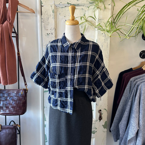 Eve Gravel // Jetta Top Navy