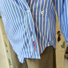 Indi & Cold // Striped Multi Button Shirt
