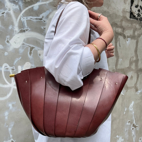 Uppdoo // Bloom XL Tote Oxblood
