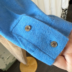 Indi & Cold // Button Neck Blue Sweater