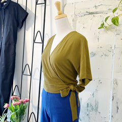 Dagg & Stacey // Cleo Wrap Top Kelp *Last one 12