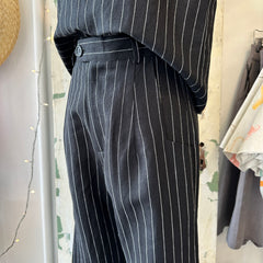 Jennifer Glasgow // Diana Pants Black Stripe