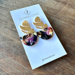 Clover and Coast // Acetate Leaf Stud GP