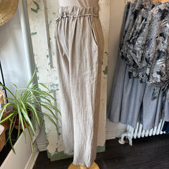Yoga Jeans // Belted Linen Nora Pant Natural