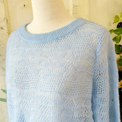 Atelier Reve // Drew Blue Bell Pointelle Sweater