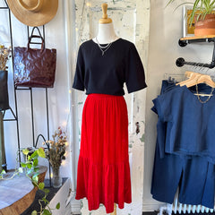 Allison Wonderland // Thorn Bird Skirt Red Velvet