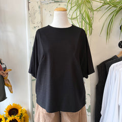 Chlo by Cokluch // Jacob Top Black Jersey Stripe