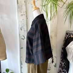 Eve Gravel // Katarina Shirt Brown/ Black