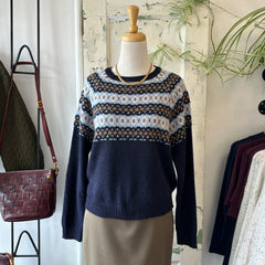 Indi & Cold // Navy Ski Sweater