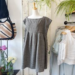 Naïf // Brighid Dress Black/ Beige Gingham