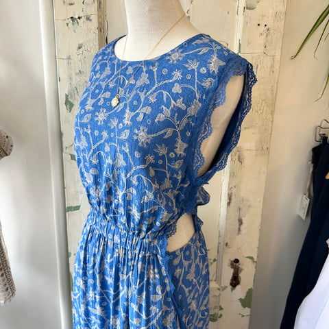 Indi & Cold // British Blue Lace Dress