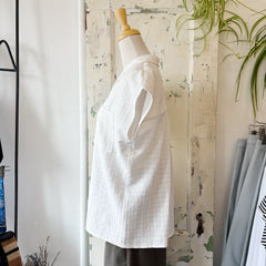 Jennifer Glasgow // Dionne Button Up Ivory