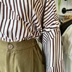 Eve Gravel // Emilio Top Mocha Stripe