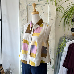 Eve Gravel // Nikki Top Yellow Gold