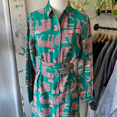 Compania Fantastica // Jaguar Print Dress Long