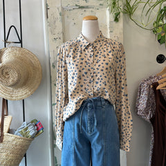 Atelier Reve // Noella Blouse Blue Floral