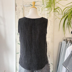 Jennifer Glasgow // Deva Top Black Stripe