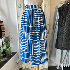 Marigold // Tiago Skirt Blue Block