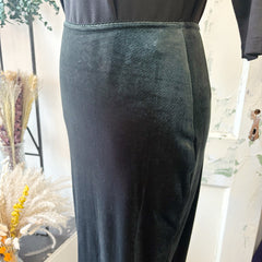 Gentle Fawn // Dahlia Velvet Skirt Wintergreen