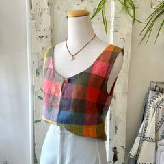 Ferris // Box Tank Rainbow Check