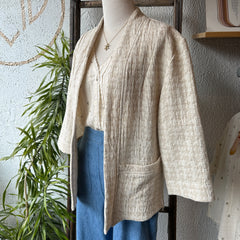 Meemoza // Open Front Jacket Oatmeal