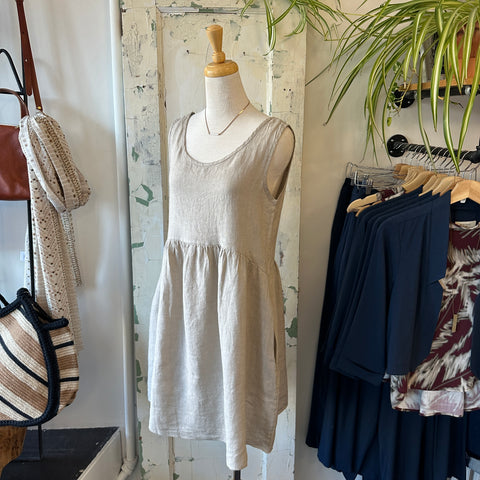 Indi & Cold // British Blue Button Up Dress