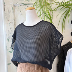 Chlo by Cokluch // Ape Top Organza Plaid Black