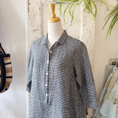 Naïf // Daphne Dress Navy Gingham