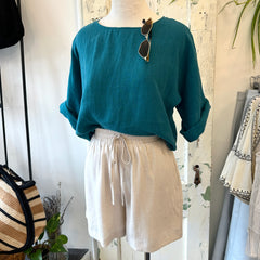 We Are Stories // Calla Top Lagoon Linen