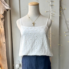 Gentle Fawn // Elsie Tank White Eyelet