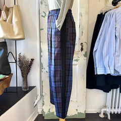 Eve Gravel // Pegg Pants Blue Tartan