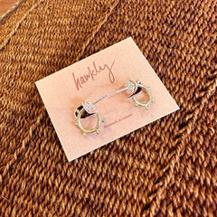 Hawkly // Nomad Mini Hoops Bronze