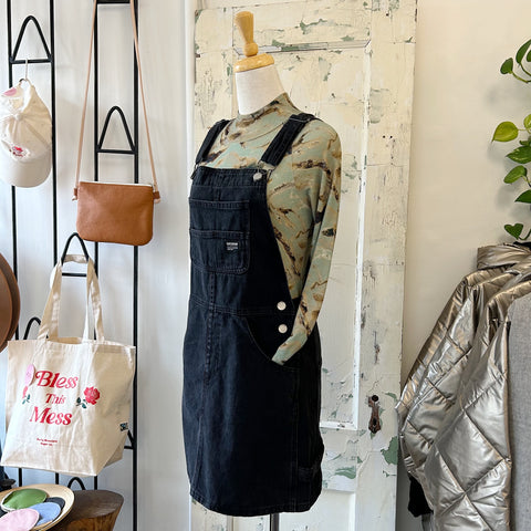 Dr. Denim // Connie Dungaree Dress Black